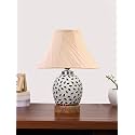 Devansh Multicolor Table Lamp | Artistic Mosaic Glass with Sturdy Wood Base | Decorative Ambient Light for Home Décor | Perfect Blend of Modern &amp; Traditional Style - Model DG294