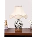 Devansh Multicolor Table Lamp | Artistic Mosaic Glass with Sturdy Wood Base | Decorative Ambient Light for Home Décor | Perfect Blend of Modern &amp; Traditional Style - Model DG298