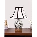 Devansh Multicolor Table Lamp | Artistic Mosaic Glass with Sturdy Wood Base | Decorative Ambient Light for Home Décor | Perfect Blend of Modern &amp; Traditional Style - Model DG292