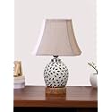 Devansh Multicolor Table Lamp | Artistic Mosaic Glass with Sturdy Wood Base | Decorative Ambient Light for Home Décor | Perfect Blend of Modern &amp; Traditional Style - Model DG299