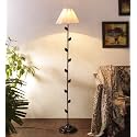 Devansh Off-White Cotton Floor lamp