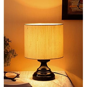 devansh off-white cotton table lamp