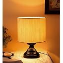 Devansh Off-White Cotton Table lamp