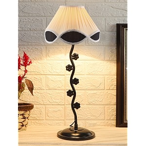 devansh off-white vinatge shade iron small flower iron lamp 12x252 inches -12