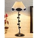 Devansh Off-White Vinatge Shade Iron Small Flower Iron lamp (12x25.2) Inches -12