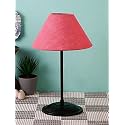 Devansh Pink Jute Jute Table Lamp with Black Base