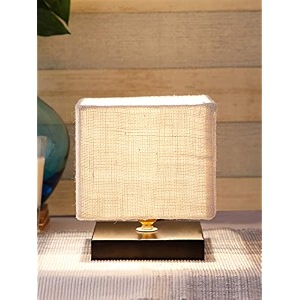 devansh square white jute shade table lamp with iron base