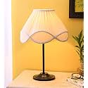 Devansh Vintage Off White Cotton Stick Iron Table Lamp