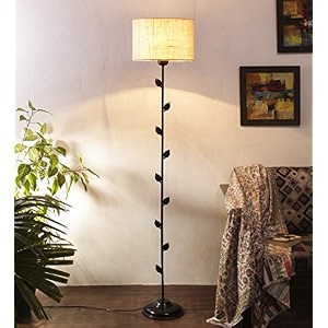 devansh white jute floor lamp