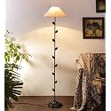 Devansh White Jute Floor lamp
