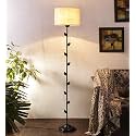 Devansh White Jute Floor Lamp