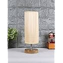 Devansh Wood Table lamp with Bamboo Shade(37)