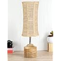 Devansh Wood Table lamp with Bamboo Shade(21)