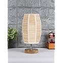 Devansh Wood Table lamp with Bamboo Shade(38)