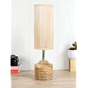 Devansh Wood Table lamp with Bamboo Shade(19)