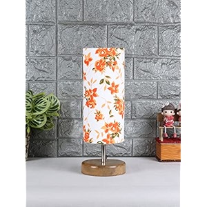devansh wood table lamp with multicolor cotton shade 51