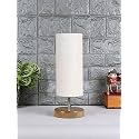 Devansh Wood Table lamp with White Jute Shade(47)