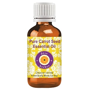 deve herbes carrot seed essential oil daucus carota pure  non-sticky  non-greasy  lightweight  men amp women  all skin types  steam distilled 15ml