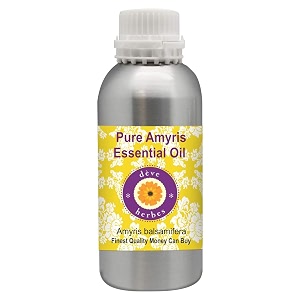 deve herbes amyris essential oil amyris balsamifera pure  non-sticky  non-greasy  lightweight  men amp women  all skin types  steam distilled 300ml