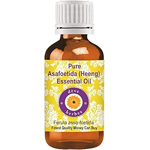 deve herbes heeng essential oil asafoetida pure  non-sticky  non-greasy  lightweight  men amp women  all skin types  steam distilled 2ml