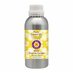 deve herbes pure carrot oil daucus carota  cold pressed  natural  undiluted  for diluting essential oils  for skin amp massage  men amp women  1250ml