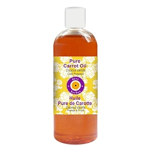 deve herbes pure carrot oil daucus carota  cold pressed  natural  undiluted  for diluting essential oils  for skin amp massage  men amp women  200ml