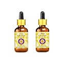 Deve Herbes Pure Carrot Oil (Daucus carota) with Glass Dropper | Cold Pressed | Natural | Undiluted | For Diluting Essential Oils | For Skin &amp; Massage | Men &amp; Women | 100ml X 2