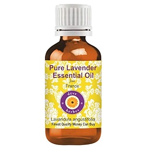 deve herbes lavender essential oil lavandula angustifolia pure  non-sticky  non-greasy  lightweight  men amp women  all skin types  steam distilled 30ml