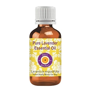 deve herbes lavender essential oil lavandula angustifolia pure  non-sticky  non-greasy  lightweight  men amp women  all skin types  steam distilled 100ml