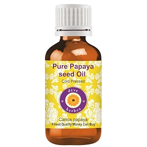 deve herbes pure papaya seed oil carica papaya  cold pressed  natural  undiluted  for diluting essential oils  for skin amp massage  men amp women  10ml
