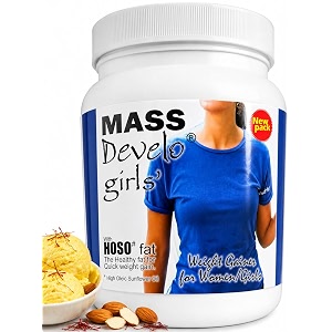develo weight amp mass gainer protein for women amp girls health gain  1 kg powder kesar badam
