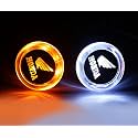 Handle Bar Light Side Weights Handle Grip End Indicator Light For All Honda Bikes & Scooty Universal Bikes | LED | Orange