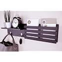 Device Bas with BROWN ART SHOPPEE Brown Art Shoppee Mobile Stand Mail&Key Holder For Wall,Wood Coat Rack,Mail Sorter Organizer With 2 Metal Key Hooks For Entryway,Mudroom,Kitchen,Office (Brown)