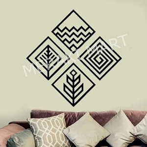 mm 4 elements wooden wall art  water earth fire air black hanging decor for home bedroom living room and office 8 inch