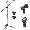 DEVICE OF URBAN INFOTECH Boom Mic Stand Dual Clip Holder Boom Arm For Mic Microphone Suspension Stand for Stage Studio Home