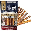 Devil Dog Pet Co 6 in Jumbo Bully Sticks for Medium Dogs, Thick 6 Pack