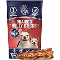 Devil Dog Pet Co Braided Bully Sticks for Medium Dogs, 6 in 3 Pack