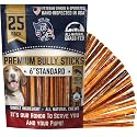 Devil Dog Pet Co Bully Sticks for Small Dogs, Long Lasting 6 in 25 Pack