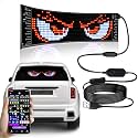 Devil Eyes Light for Cars,Programmable LED Sign,LED Sign for Car,Bluetooth APP Control,DIY Design Text, Patterns, Animations(15"x 4")