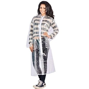 Devil Transparent 100 Water Proof Rain CoatRain