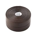 DEVILMAYCARE Tape Caulk Strip Seal for Toliet Bathtub, Sink, Kitchen, Wall Edge, Self Adhesive Corner Liner 126''x1.57'' (Brown)