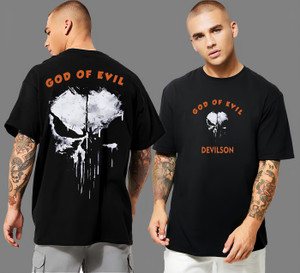 DevilSon Printed Men Black T-Shirt