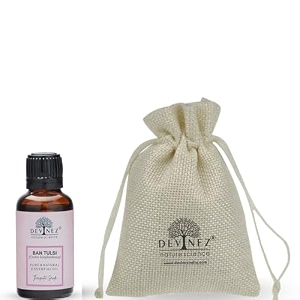 devinez ban tulsi cold-pressed oil 50ml - 100 pure natural undiluted for skin amp hair care slows down aging prevents acne prevents hair loss dandruff care amp natural remedies