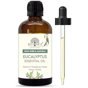 devinez eucalyptus essential oil with dropper - therapeutic grade 100 purenatural oil skin amp hair care diffuser steam inhalation relaxation humidifier aromatherapy 118 ml