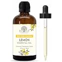 Devinez Lemon Cold pressed Certified Essential Oil with Premium Dropper - 100% Pure, Undiluted &amp; Natural for Hair Care, Scalp Massage &amp; Skin Care, Diffuser, Aromatherapy, Humidifiers (118 ml)