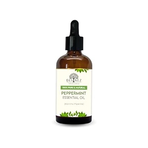 devinez peppermint essential oil with premium dropper - 100 pure therapeutic grade undiluted natural oil for aromatherapy diffusers oil for skin hair care scalp making 118 ml