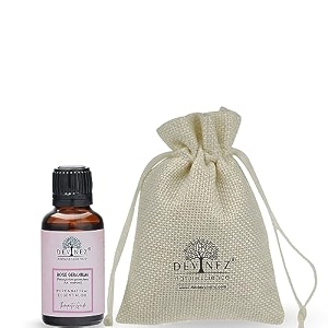 devinez rose geranium essential oil 100 pure natural amp undiluted 15ml in glass bottle - anti-inflammatory relieve cuts wounds relief muscle amp pain reduce tension
