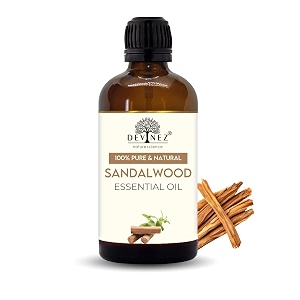 devinez sandalwood essential oil - 30ml in glass bottle  pure amp natural chandand tel for body care amp aromatherapy  undiluted woody aroma for relaxation stress amp personal care  for skincare
