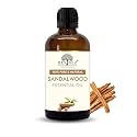 Devinez Sandalwood Essential Oil - 30ml in Glass Bottle | Pure &amp; Natural Chandand Tel For Body Care &amp; Aromatherapy | Undiluted Woody Aroma for Relaxation, Stress &amp; Personal Care | For Skincare