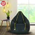 Devogue XXXL Tear Drop Bean Bag Cover  (Without Beans)